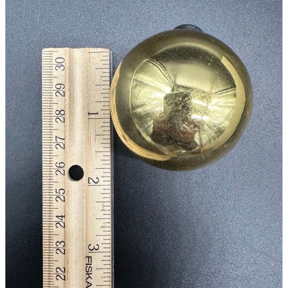 Vintage Christmas Ornaments Kmart Gold Glass Balls 18 Count Retro Decoration - Picture 8 of 10